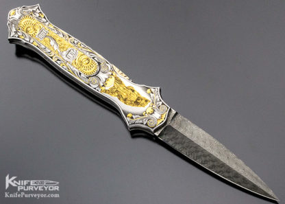 Joe Kious  Custom Knife Engraved "Wall Street"Auto - Image 6