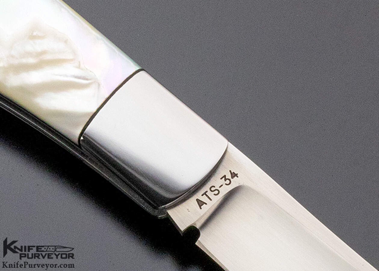 Ray Cover Custom Knife Mother of Pearl Slip Joint - Image 3