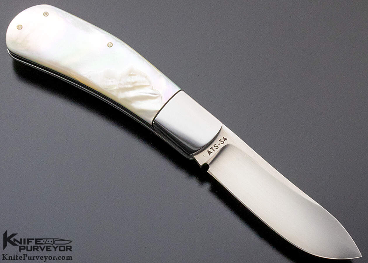 Ray Cover Custom Knife Mother of Pearl Slip Joint Knife Purveyor