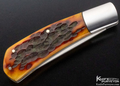 Ray Cover Custom Knife Jigged Bone Trapper Slip Joint