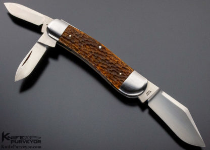 Reese Bose Custom Knife 3 Blade Jigged Bone Sowbelly Slip Joint - Image 7