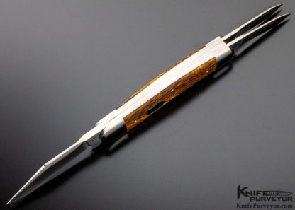 Reese Bose Custom Knife 3 Blade Jigged Bone Sowbelly Slip Joint - Image 3