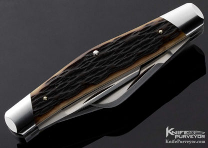 Reese Bose Custom Knife 3 Blade Stockman Remington Jigged Bone Slip Joint - Image 8