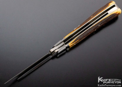 Reese Bose Custom Knife 2 Blade Stag Swayback Jack Knife - Image 5