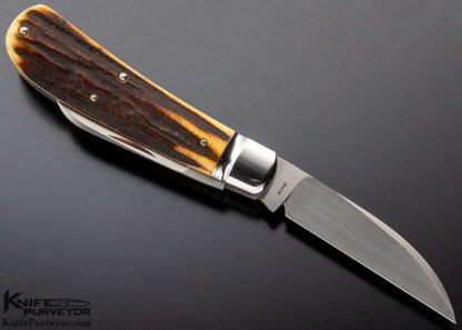 Reese Bose Custom Knife 2 Blade Stag Swayback Jack Knife - Image 6