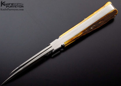 Reese Bose Custom Knife 2 Blade Stag Swayback Jack Knife - Image 3