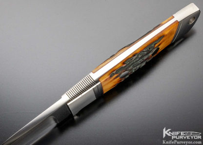 Ricardo Velarde Custom Knife Stag Integral Drop Point Hunter 14547