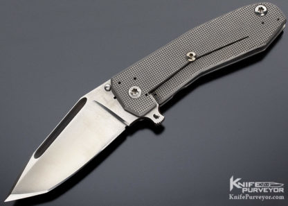richard wright lefty tank flipper custom knife 10048