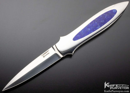 Rick Genovese Custom Knife Interframe Lapis Lockback Dagger - Image 5
