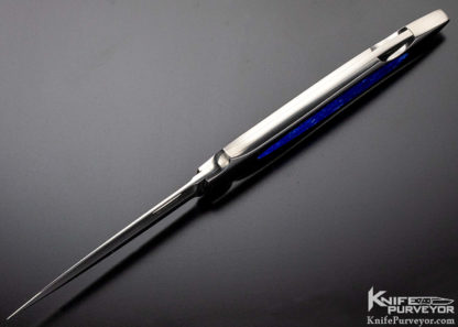 Rick Genovese Custom Knife Interframe Lapis Lockback Dagger - Image 8