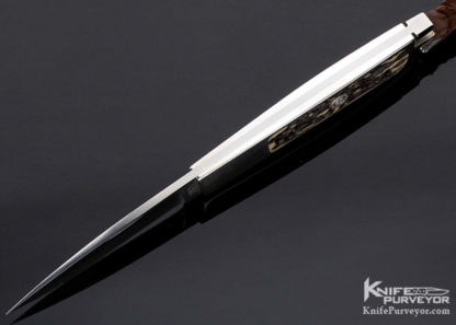 Ron Lake Custom Knife Premium Stag Interframe Tail Lock - Image 7