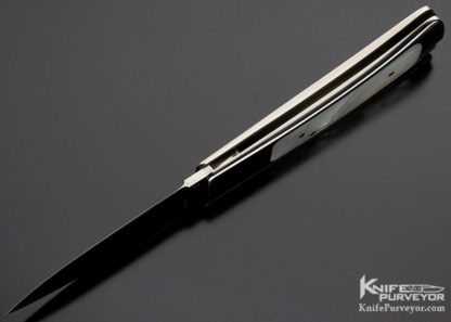 Ron Lake Custom Knife Mother of Pearl Interframe Tail Lock - Image 7