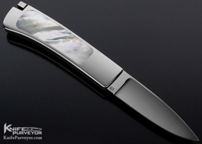 Ron Lake Custom Knife Mother of Pearl Interframe Tail Lock - Image 4