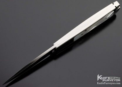 Ron Lake Custom Knife Mother of Pearl Interframe Tail Lock - Image 6