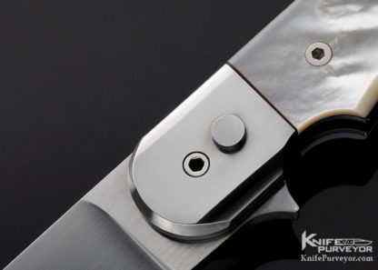 Ron Richard Custom Knife Mother of Pearl Button Lock Folder - Image 7