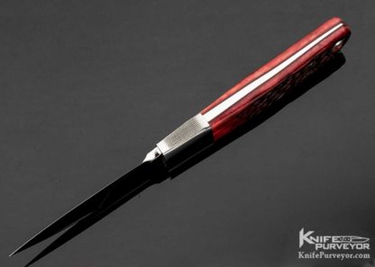 Bob Loveless Custom Knife Red Jigged Bone Stiff Horn - Image 7