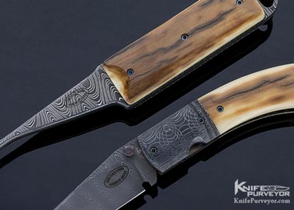 Carlton Evans Custom Knife Gentlemen's Cowboy Linerlock & Bird Gut Hook - Image 2