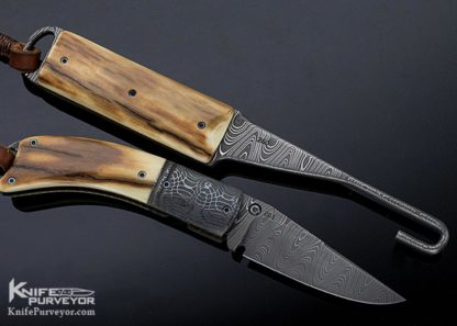 Carlton Evans Custom Knife Gentlemen's Cowboy Linerlock & Bird Gut Hook - Image 4