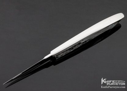 Charly Bennica Custom Knife Mother of Pearl Bennica Lock Folder Engraved by Aldo Rizzini - Image 7