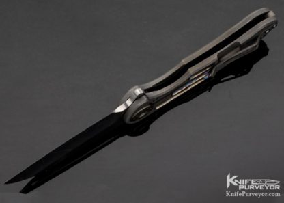 Dave Curtiss Custom Knife F-3 Large Polished Wharny Frame Lock Flipper - Image 7