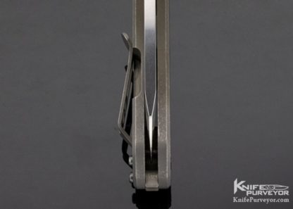 Dave Curtiss Custom Knife F-3 Large Polished Wharny Frame Lock Flipper - Image 8
