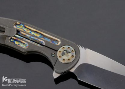 Dave Curtiss Custom Knife F-3 Large Polished Wharny Frame Lock Flipper - Image 5