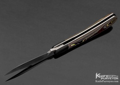 David "Dr. T" Taber Custom Knife Fordite Lanny's Clip Slip Joint - Image 6