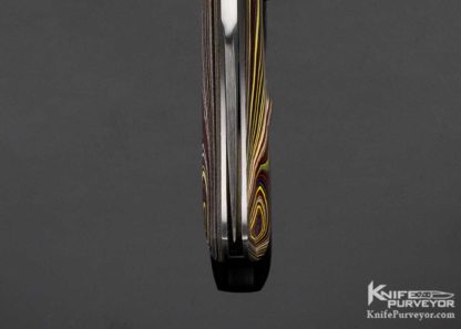 David "Dr. T" Taber Custom Knife Fordite Lanny's Clip Slip Joint - Image 8