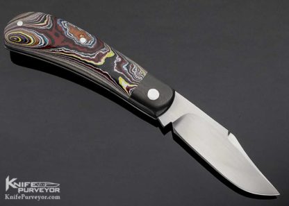David "Dr. T" Taber Custom Knife Fordite Lanny's Clip Slip Joint - Image 4