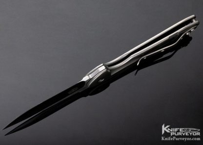 David Mosier Custom Knife Tashi Bharucha Design Small Creep Frame Lock Flipper - Image 7