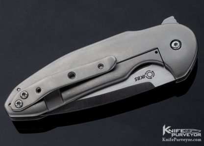 David Mosier Custom Knife Tashi Bharucha Design Small Creep Frame Lock Flipper - Image 3