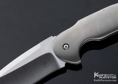 David Mosier Custom Knife Tashi Bharucha Design Small Creep Frame Lock Flipper - Image 2