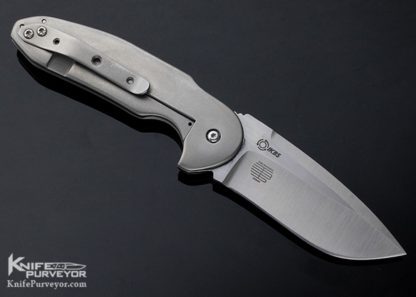 David Mosier Custom Knife Tashi Bharucha Design Small Creep Frame Lock Flipper - Image 4