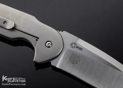 David Mosier Custom Knife Tashi Bharucha Design Small Creep Frame Lock Flipper - Image 5