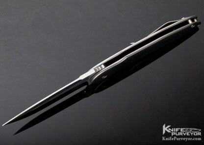 David Mosier Custom Knife Tashi Bharucha Design Small Creep Frame Lock Flipper - Image 6