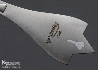 Forge de Laguiole Custom Knife Origine Concorde Fixed Blade Letter Opener w/Sheath and Certificate of Origin - Image 4