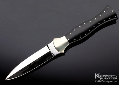 Frank Centofante Custom Knife Micarta with Nickle Silver Pins Dagger 11094