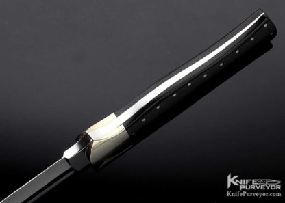 Frank Centofante Custom Knife Micarta with Nickle Silver Pins Dagger - Image 5
