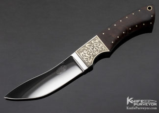 Frank Centofante Custom Knife Nesmuk Skinner Engraved by Simon Lytton 11093