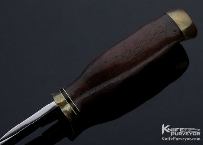Frank Centofante Custom Knife Wood Finger Grooved Hunter - Image 4