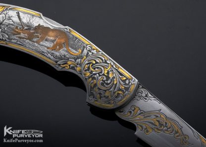 Ron Smith Custom Knife Sole Aurthorship Engraved Midlock - Image 4
