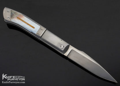 Guillaume Ducasse Custom Knife Gold Lip Pearl Credit Card Auto - Image 3