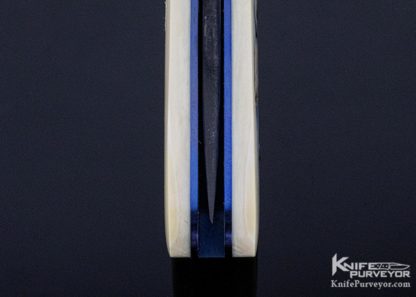 Melvin Gurganus Custom Knife K. Petersen Mammoth Scrimshawed Polar Bear Linerlock - Image 6