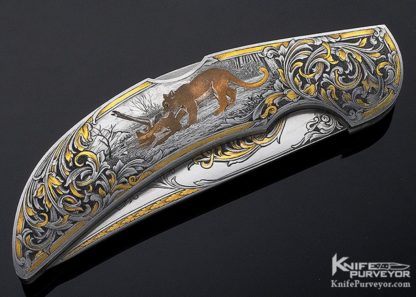 Ron Smith Custom Knife Sole Aurthorship Engraved Midlock - Image 5