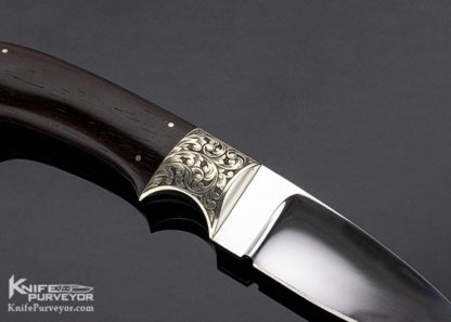 Jim Ence Custom Knife Engraved Desert Ironwood Hunter - Image 4