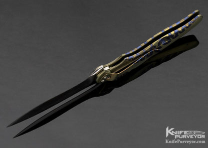 Ken Onion Custom Knife Frame Melee Anodized Titanium G10 Back Spacer 2003 Model SpeedSafe Flipper - Image 7