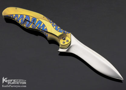 Ken Onion Custom Knife Frame Melee Anodized Titanium G10 Back Spacer 2003 Model SpeedSafe Flipper - Image 3