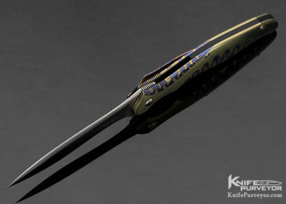 Ken Onion Custom Knife Frame Melee Anodized Titanium G10 Back Spacer 2003 Model SpeedSafe Flipper - Image 6