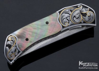 howard-hitchmough-black-lip-pearl-engraved-auto-custom-knife-9063