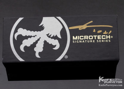 Microtech Combat Troodon Damascus Carbon Fiber Signature Series D/E 142-16 CFS - Image 6
